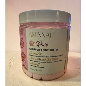 Aminnah Rose Whipped Body Butter 8 fl. oz. - Brand New